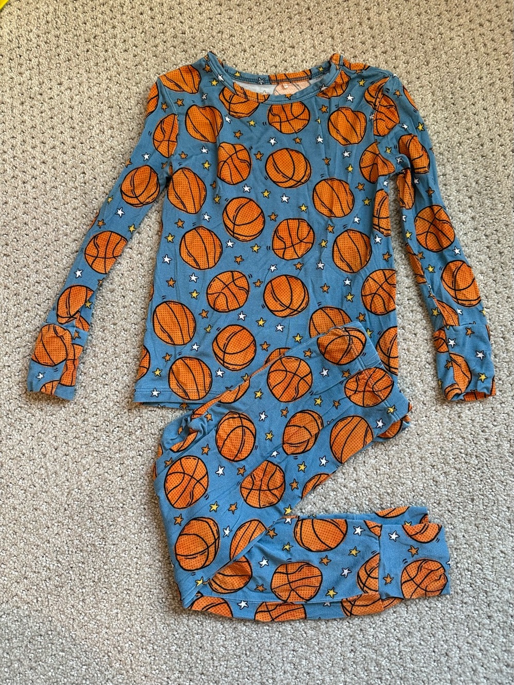 Posh Peanut basketball print pajamas 3-4T